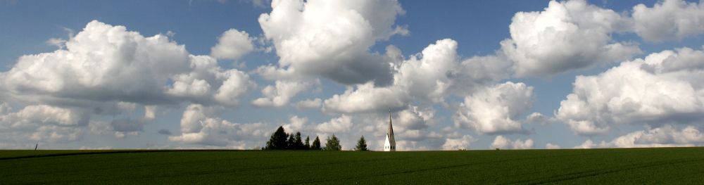 Wolkenstimmung über Bergham